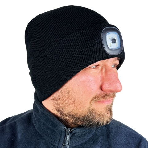 Świecąca Czapka LED z Grawerem - prezent dla Męża Taty Dziadka Chłopaka Faceta Mężczyzny Teścia na Święta Urodziny