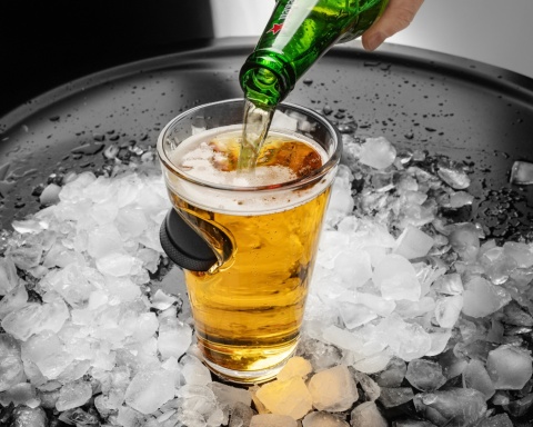 Szklanka KRĄŻEK HOKEJOWY - UWZIĘZIONY W SZKLE