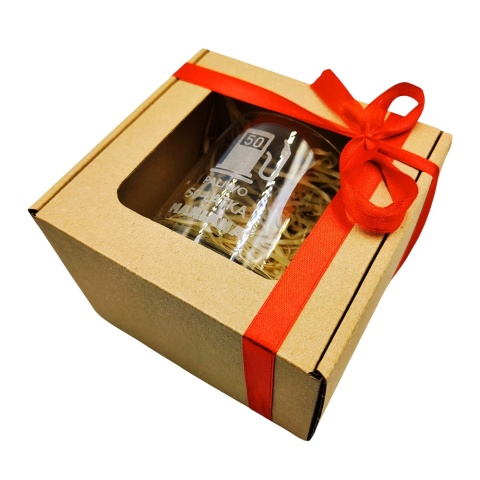 Szklanka do whisky KROSNO z grawerem - prezent na 18 40 50 60 urodziny święta dla faceta mężczyzny chłopaka