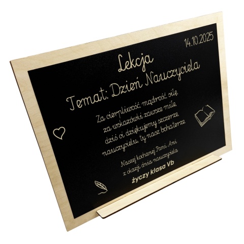 Tablica z Grawerem dla Nauczyciela - prezent na Dzień Nauczyciela dla wychowawcy