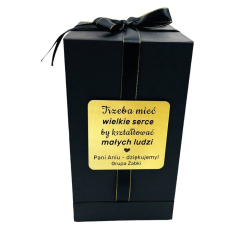 Wieczna Róża w Szkle z grawerem dla Nauczyciela - Prezent na Dzień Nauczyciela dla Wychowawcy