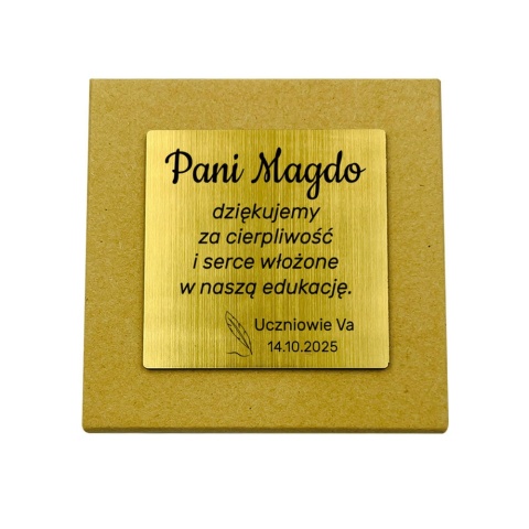 Zakładka do książki z grawerem dla Nauczyciela - prezent na Dzień Nauczyciela Zakończenie Roku