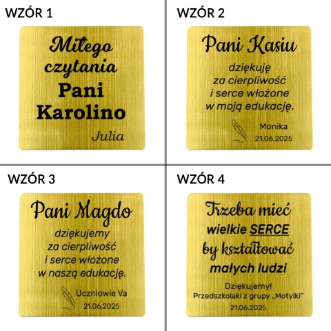 Zakładka do książki z grawerem dla Nauczyciela - prezent na Dzień Nauczyciela Zakończenie Roku