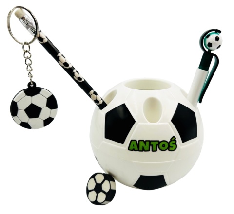 Zestaw 7w1 Prezent dla Piłkarza z Imieniem Chłopca 5 6 7 8 9 10 11 12 lat na Święta Urodziny - Kubek + Przybornik