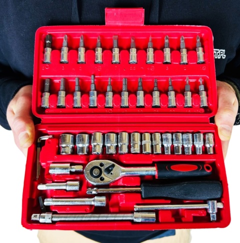 Zestaw Kluczy Nasadowych Bitów z Grawerem - prezent dla Męża Taty Dziadka Mężczyzny Chłopaka na Święta Urodziny