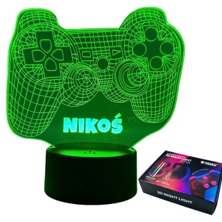 Zestaw Prezent dla Gracza z Imieniem Chłopca 5 6 7 8 9 10 11 12 na święta urodziny - kubek + lampka