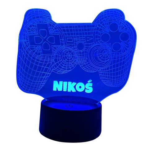 Zestaw Prezent dla Gracza z Imieniem Chłopca 5 6 7 8 9 10 11 12 na święta urodziny - kubek + lampka