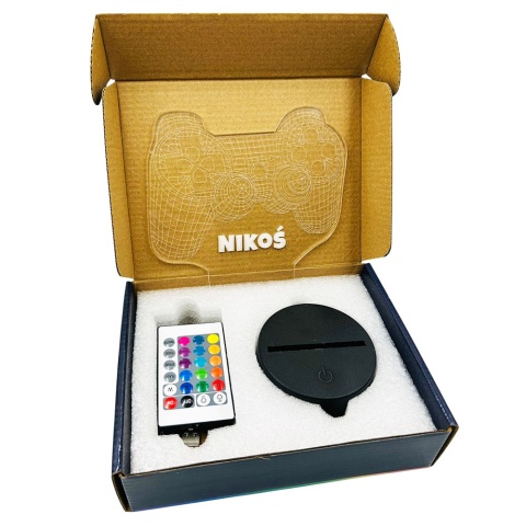 Zestaw Prezent dla Gracza z Imieniem Chłopca 5 6 7 8 9 10 11 12 na święta urodziny - kubek + lampka