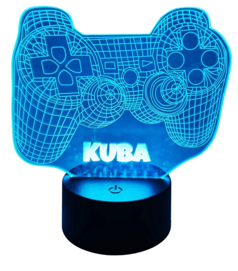 Zestaw Prezent dla Gracza z Imieniem Chłopca 5 6 7 8 9 10 11 12 na święta urodziny - kubek + lampka + brelok