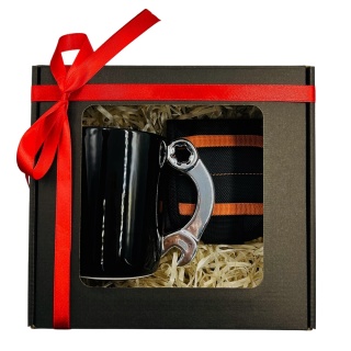 Zestaw Prezent dla Mechanika Taty Dziadka Męża na Święta Urodziny - Kubek + Opaska