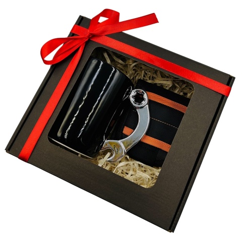 Zestaw Prezent dla Mechanika Taty Dziadka Męża na Święta Urodziny - Kubek + Opaska