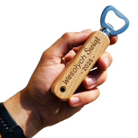 Zestaw do Piwa Kufel + Otwieracz - prezent na Święta upominki paczki świąteczne dla pracowników klientów zestaw prezentowy kosz