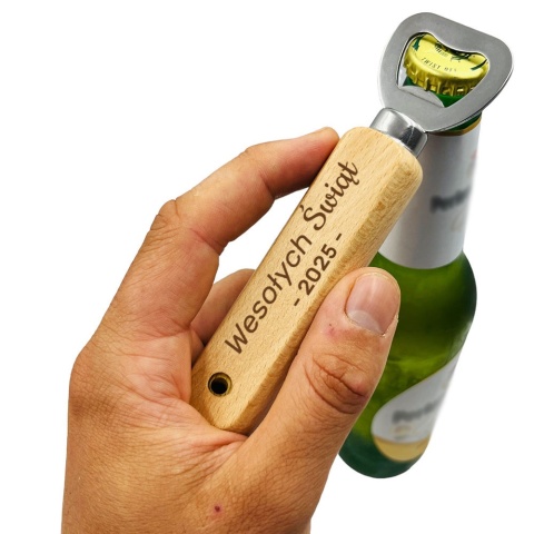 Zestaw do Piwa Kufel + Otwieracz - prezent na Święta upominki paczki świąteczne dla pracowników klientów zestaw prezentowy kosz