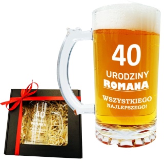 Kufel do Piwa z Grawerem - prezent dla faceta męża chłopaka taty mężczyzny dziadka na święta urodziny