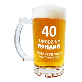 Kufel do Piwa z Grawerem - prezent dla faceta męża chłopaka taty mężczyzny dziadka na święta urodziny
