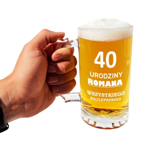 Kufel do Piwa z Grawerem - prezent dla faceta męża chłopaka taty mężczyzny dziadka na święta urodziny