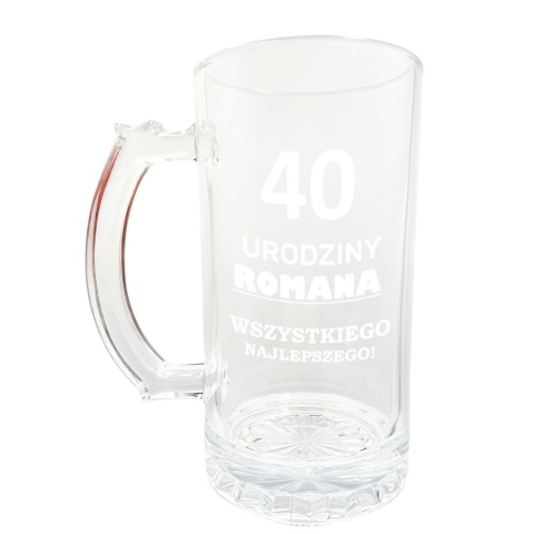 Kufel do Piwa z Grawerem - prezent dla faceta męża chłopaka taty mężczyzny dziadka na święta urodziny