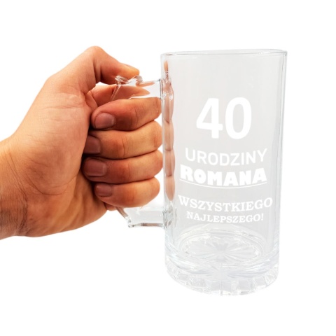 Kufel do Piwa z Grawerem - prezent dla faceta męża chłopaka taty mężczyzny dziadka na święta urodziny