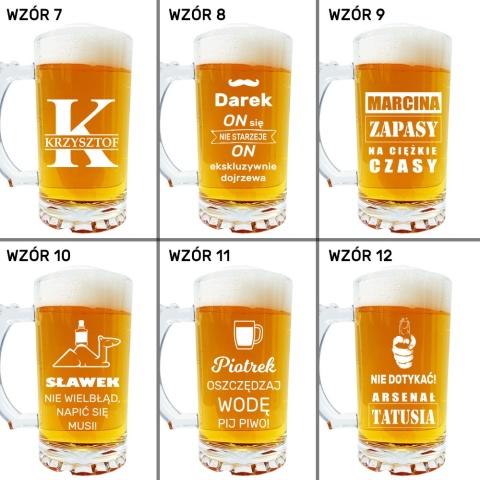 Kufel do Piwa z Grawerem - prezent dla faceta męża chłopaka taty mężczyzny dziadka na święta urodziny