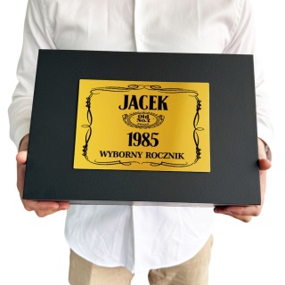 Zestaw do Whisky z Grawerem Premium - Prezent dla Faceta Taty Męża Dziadka Szefa Chłopaka na Święta Urodziny