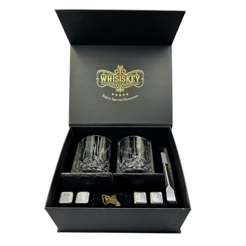 Zestaw do Whisky z Grawerem - Prezent dla Faceta Taty Męża Dziadka Chłopaka na Święta Urodziny