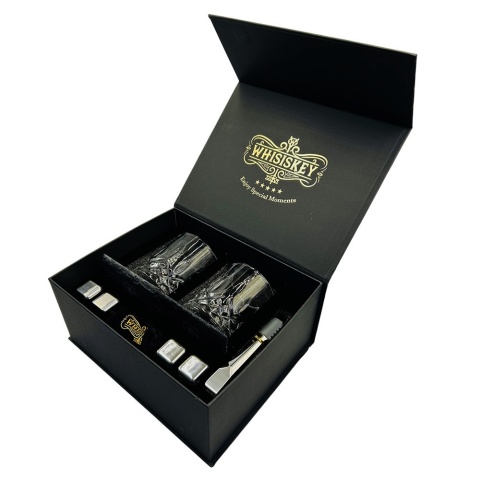 Zestaw do Whisky z Grawerem - Prezent dla Faceta Taty Męża Dziadka Chłopaka na Święta Urodziny