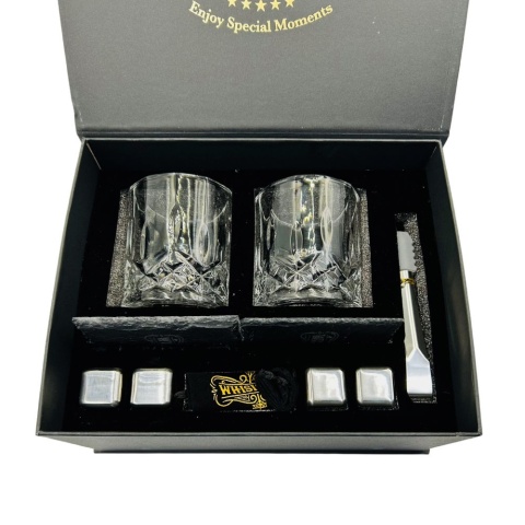 Zestaw do Whisky z Grawerem - Prezent dla Faceta Taty Męża Dziadka Chłopaka na Święta Urodziny