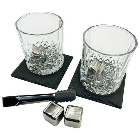 Zestaw do Whisky z Grawerem - Prezent dla Faceta Taty Męża Dziadka Chłopaka na Święta Urodziny