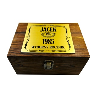 Zestaw do Whisky z Grawerem - Prezent dla Męża Chłopaka Faceta Taty Dziadka Mężczyzny na Święta Urodziny