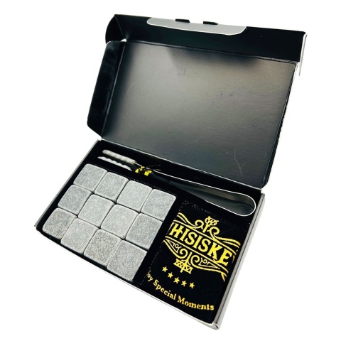 Kostki Kamienie do Whisky z Grawerem - Prezent dla Męża Chłopaka Faceta Taty Dziadka Mężczyzny na Święta Urodziny