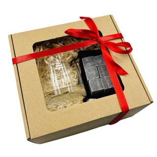 Zestaw do whisky - prezent na Święta upominki paczki świąteczne dla pracowników klientów zestaw prezentowy świąteczny box kosz