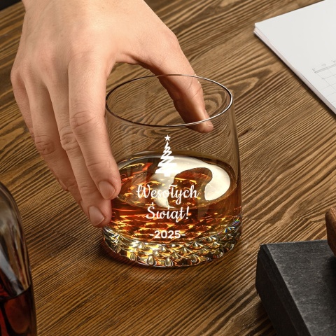 Zestaw do whisky - prezent na Święta upominki paczki świąteczne dla pracowników klientów zestaw prezentowy świąteczny box kosz