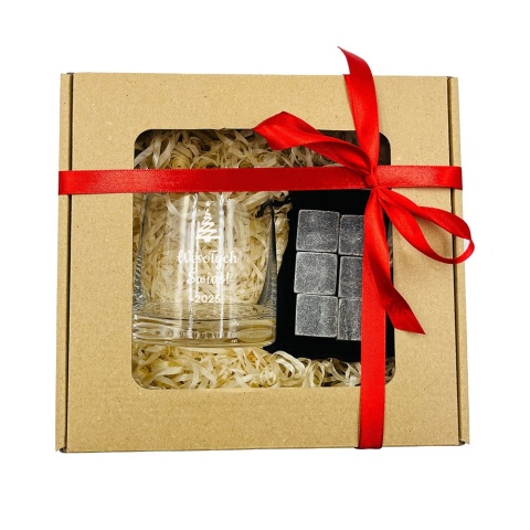 Zestaw do whisky - prezent na Święta upominki paczki świąteczne dla pracowników klientów zestaw prezentowy świąteczny box kosz
