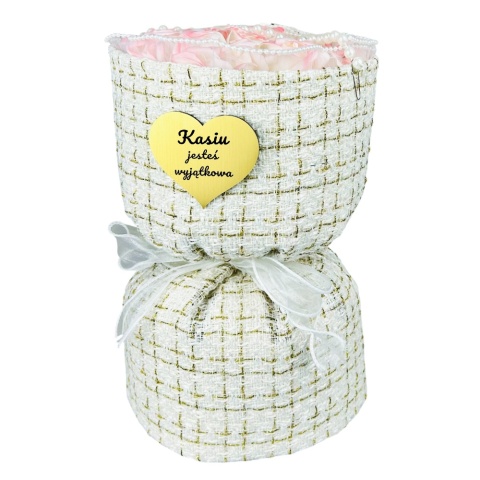 Bukiet Mydlany Mydlane Róże z Grawerem - Prezent na Walentynki dla Żony Niej Dziewczyny