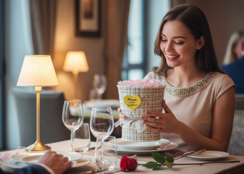 Bukiet Mydlany Mydlane Róże z Grawerem - Prezent na Walentynki dla Żony Niej Dziewczyny