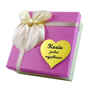 Flower Box Mydlane Róże z Grawerem - Prezent na Walentynki dla Żony Niej Dziewczyny