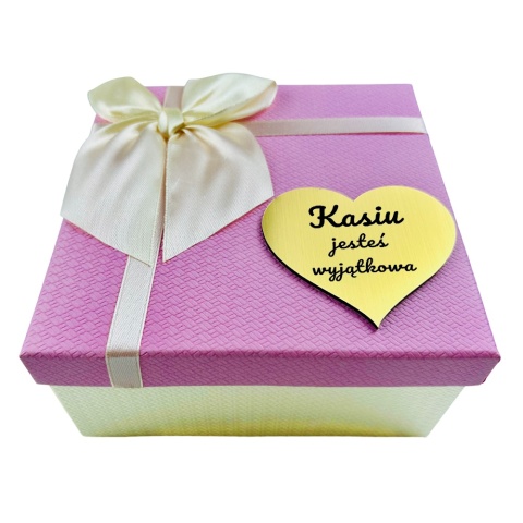 Flower Box Mydlane Róże z Grawerem - Prezent na Walentynki dla Żony Niej Dziewczyny