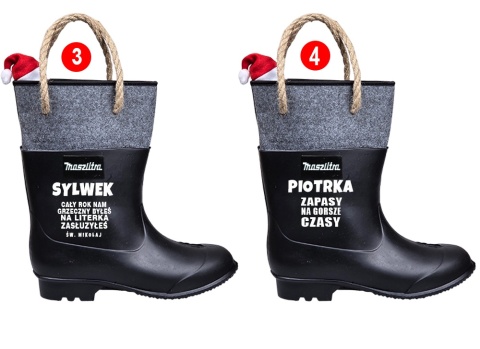 Gumofilc na Flaszkę Maszlitra na Święta - Śmieszny Prezent dla Taty Dziadka Brata Męża Teścia Mężczyzny na Święta Kalosz Gumiak