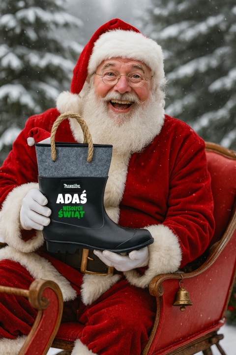 Gumofilc na Flaszkę Maszlitra na Święta - Śmieszny Prezent dla Taty Dziadka Brata Męża Teścia Mężczyzny na Święta Kalosz Gumiak