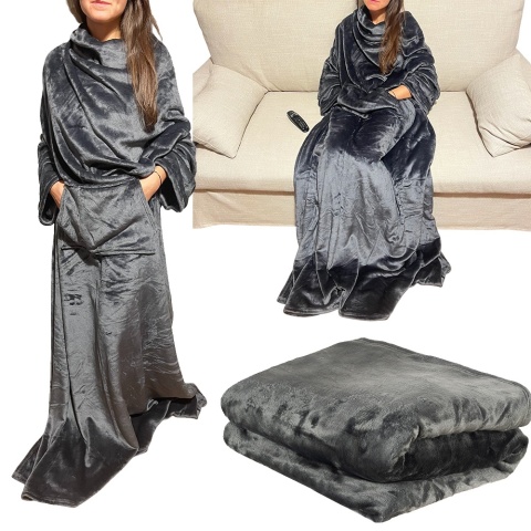 Koc z Rękawami - prezent dla żony dziewczyny mamy babci siostry przyjaciółki na Święta