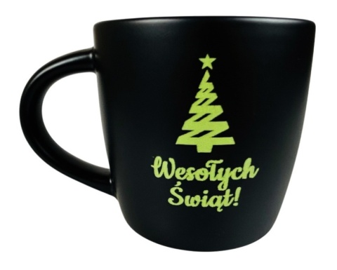 Kubek Ceramiczny z Grawerem na Święta - prezent upominki paczki świąteczne dla pracowników klientów zestaw prezentowy kosz