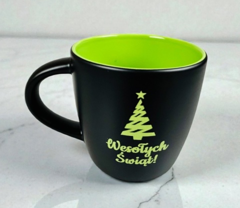 Kubek Ceramiczny z Grawerem na Święta - prezent upominki paczki świąteczne dla pracowników klientów zestaw prezentowy kosz