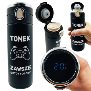 Kubek Termiczny z Grawerem dla Gracza - Prezent dla Męża Chłopaka Brata Syna Chłopca na Święta urodziny