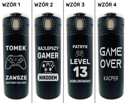 Kubek Termiczny z Grawerem dla Gracza - Prezent dla Męża Chłopaka Brata Syna Chłopca na Święta urodziny