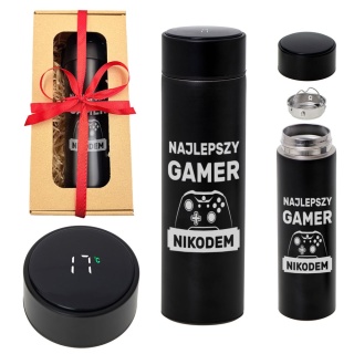 Kubek Termiczny z Grawerem dla Gracza - Prezent dla Chłopaka Męża Brata Syna Chłopca na Święta urodziny