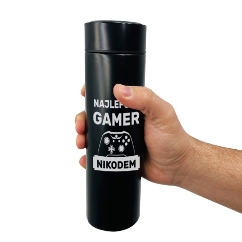 Kubek Termiczny z Grawerem dla Gracza - Prezent dla Chłopaka Męża Brata Syna Chłopca na Święta urodziny
