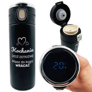 Kubek Termiczny z Grawerem dla Męża Chłopaka - Prezent na Walentynki Święta Urodziny dla Niego