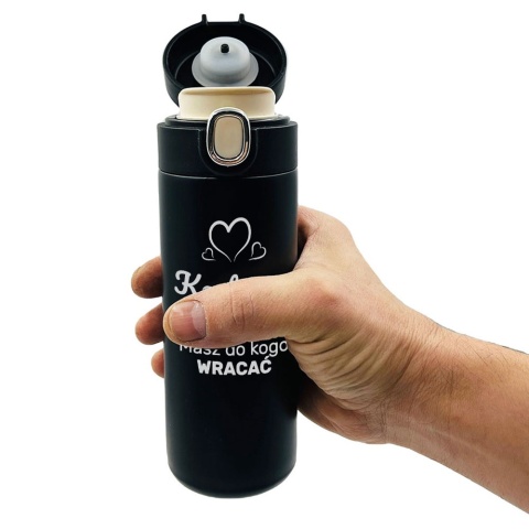 Kubek Termiczny z Grawerem dla Męża Chłopaka - Prezent na Walentynki Święta Urodziny dla Niego