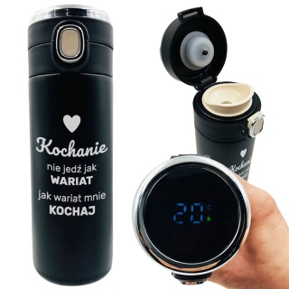 Kubek Termiczny z Grawerem dla Chłopaka Męża - Prezent na Walentynki Święta Urodziny dla Niego