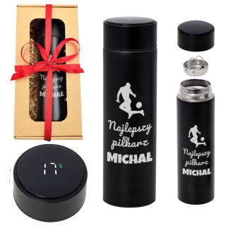 Kubek Termiczny z Grawerem dla Piłkarza - Prezent dla Chłopaka Chłopca Męża Syna Brata na Święta Urodziny